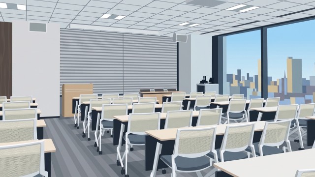 金融機関様 オフィス移転 セミナールーム・会議室等 AV設備設置工事
